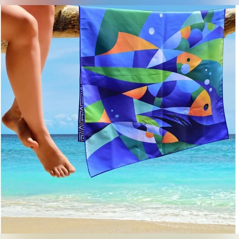 Beach Towel - Fishes (78x35 inches)